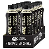 Optimum Nutrition ON High Protein Shake, Boisson Protéinée avec Whey Protéine sans Sucre Ajouté, Milkshake Prêt à Boire, Saveur Chocolat ...