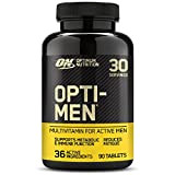 Optimum Nutrition ON Optimen, Comprimés Multivitaminés pour Homme, Complément Alimentaire avec Vitamines et Mineraux Essentiels, Vitamine C, BCAA, Zinc et ...