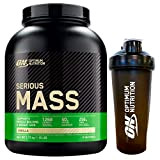 Optimum Nutrition Serious Mass Gainer Whey Protein Powder pour la masse musculaire avec Creatine Glutamine et Vitamines Vanille 2.73kg 8 ...