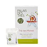 Palais des Thés, THÉ DES MOINES, Mélange de Thé Vert et Noir Parfumés, Parfum Gourmand et Floral , 20 Sachets ...