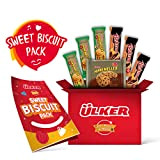 Paquet de biscuits sucrés ÜLKER |Boîte de Snacks Premium|Goutez les saveurs et les garnitures de noisettes, d'orange et d'éclats de ...