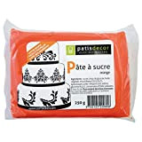 PATISDECOR Pate à Sucre Orange Vanille 250 g