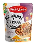 Paul & Louise - Blé, quinoa et riz rouge à l'orientale 250g - Source de protéines et de fibres - ...