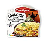 Paul & Louise Couscous poulet merguez Légumes 320g - Prêt en 2 min- 100 % viande origine France