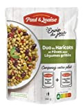 Paul & Louise Envie Du Jour - Duo de Haricots et fèves aux Légumes grillés 180g - Sachet micro ondable ...