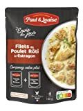 Paul & Louise Envie Du Jour - Filets de poulet rôti à l'estragon 180g - Sachet micro ondable - Prêt ...