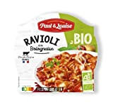 Paul & Louise Raviolis à la bolognaise BIO 285g - Prêt en 2 min- 100 % viande origine France- 100% ...