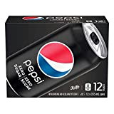 Pepsi Zero Sugar cola, 355 mL Cans, 12 Pack