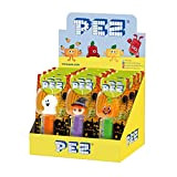 PEZ- Boîte présentoir de 12 blisters Halloween (1 distributeur + 1 recharge de bonbons aux fruits)