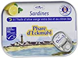 Phare d'Eckmül Sardines Citron Hyposodé Huile Olive Bio 135 g - Lot de 4