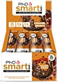 PhD Nutrition Smart Barre Protéine, Caramel Croquant, 12 x 64 g