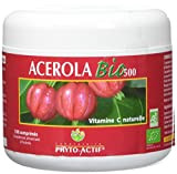Phyto-Actif - Acérola Bio 500 - Pot Familial 100 cp