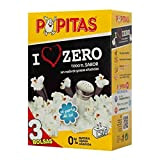 Popitas Zero Lot de 3 popcorn salés pour micro-ondes, sans gluten ni matière graisse ajoutée, 70 g