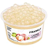Popping Boba FRANKLY - Pour le Bubble Tea, les yaourts, les gâteaux et les desserts. (Litchi, 450g)