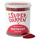 Poudre de betteraves lyophilisées Super Garden - 100 % pur et naturel - convient aux végétaliens - sans sucre ajouté, sans ...