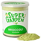 Poudre de brocolis lyophilisés Super Garden - 100 % pur et naturel - convient aux végétaliens - sans sucre ajouté, sans ...