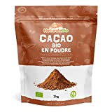 Poudre de Cacao Bio 1 Kg. Organic Cacao Powder. Naturel et Pur à partir de Fèves de Cacao Crues. Produit ...