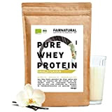 Poudre de protéine de lactosérum BIO Vanille [d'Allemagne] sans soja - Whey shakes protéinés bio de haute qualité" 100% NATURELLE" ...