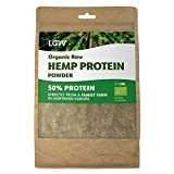 Poudre de protéines de chanvre bio cru de LOOV, 1kg, 50 % de protéines, Nutriments préservés, Délicieuse saveur noisette, Cultivé ...