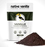 Poudre de vanille non-sucrée (25 g) - gousse de vanille pure moulue - pour café/pâtisserie/glace
