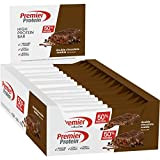 Premier Protein Protein Bar Double Chocolate Cookie 16x40g - Haute teneur en protéines + Sans huile de palme