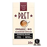 PRET Espresso Café - 10 Capsules Expresso Classique Bio intensité 12 - compatibles Nespresso®*