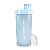 Protein Shaker 500 ml "Heaven" étanche, sans BPA avec tamis cliquable et balance pour shakes de lactosérum crémeux, coupes de ...