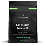 Protéine de Soja 90 (Isolat) en Poudre | Brownie Menthe Chocolat | 100% D'Origine Végétale | Faible Teneur en Matières ...