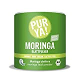 PURYA! POUDRE DE FEUILLES DE MORINGA BIO, avec Moringa oleifera de haute qualité, pour smoothies, shakes et plus, protéine végane ...