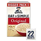 Quaker Oat So Simple Original 22 Sachets de 27 gramme New Family BIG PACK - Flocons d'avoine à grains entiers