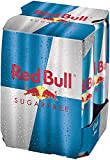 Red Bull Energy drink à base de Taurine et de caféine, sans sucres - Les 4 canettes de 25cl