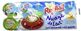 Régilait Nuage de lait Lait concentré non sucré 10 coupelles 75 g - Lot de 5