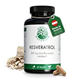 Resvératrol 98% (60 capsules de 500 mg ) d'extrait de racine de renouée du Japon - Production allemande - 100% ...