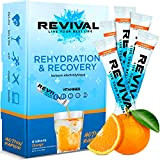 Revival Hydratation Rapide Boisson Électrolyte - Poudre Pour Réhydratante, Supplément Haute Teneur en Vitamine C, Comprimés Hydratants Effervescents - Orange ...