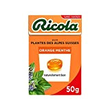 Ricola - Bonbons aux Plantes Suisses - Parfum Orange Menthe - Gourmand et Rafraîchissant - Sans Sucres - 1 Boîte ...