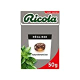Ricola - Bonbons aux Plantes Suisses - Parfum Réglisse - Gourmand et Rafraîchissant - Sans Sucres - Boîte de 50g