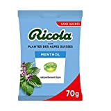 Ricola - Bonbons Suisses aux Plantes - Parfum Menthol - Apaisant et Extra Frais - Sans Sucres - Colorants et ...