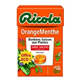 Ricola Ricola sans sucres orange menthe - La boite de 50g