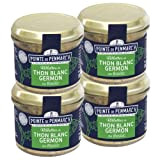 Rillettes de thon blanc germon au basilic Pointe de Penmarc'h le lot de 4 verrines de 100 g - Livraison ...