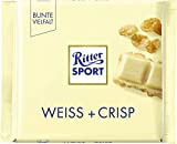 Ritter Sport - Variété colorée blanc + croquant (Bunte Vielfalt Weiss + Crisp) | Poids Total 100 grams