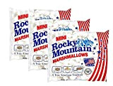 Rocky Mountain Marshmallows Mini 3x150g, bonbons américains traditionnels à rôtir sur le feu de camp, à griller ou à cuire ...