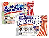Rocky Mountain Marshmallows Tasting Set Fruity & Mega, des bonbons américains traditionnels colorés à rôtir sur un feu de camp, ...