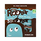 Roo'bar Barres Vegan/sans Gluten Noix de Coco Enrobées Chocolat Noir - Lot de 3