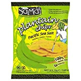 Samai - Chips de banane plantain salées - lot de 8 sachets de 75 g