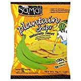 Samai - Chips de banane plantain sucrées - lot de 8 sachets de 75 g