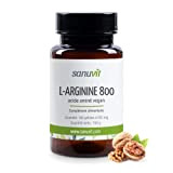 Sanuvit® - L-Arginine 800 mg par capsule | 180 gélules | Dose élevée | Acide aminé | Haute biodisponibilité et ...