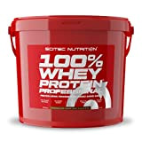Scitec Nutrition 100% Whey Protein Professional avec des acides-aminés clés et des enzymes digestives, sans gluten, 5 kg, Chocolat-Noisette