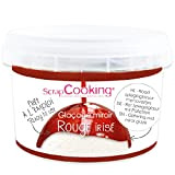 SCRAP COOKING - Mix Glaçage Miroir Rouge Irisé 300 g - Préparation Facile & Pratique - Ingrédient pour Pâtisseries, Desserts, ...