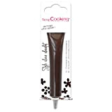 SCRAP COOKING - Stylo Choco Marron Chocolat - Crayon Alimentaire Pâtisserie 25 g - Stylo Décoratif Comestible - Écrire & ...