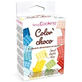 ScrapCooking - 3 Colorants Liposolubles pour Chocolats - Colorants Color’ Choco Rouge, Bleu & Jaune en Poudre - Ingrédients Pâtisserie ...